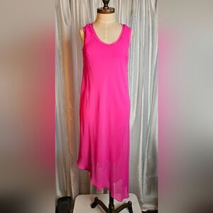 Rachel Hot Pink Asymmetric Dress